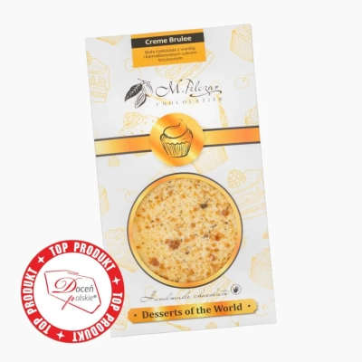 Creme Brulee - Biała czekolada z wanilią i karmelizowanym cukrem trzcinowym 50g
